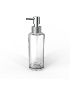 Décor Walther - TT PORTER      Soap dispenserGlass bottle Clear / Pump Chrome