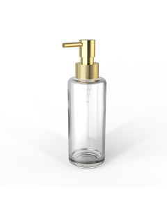 Décor Walther - TT PORTER      Soap dispenserGlass bottle Clear / Pump Gold 24 Carat