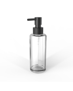 Décor Walther - TT PORTER      Soap dispenserGlass bottle Clear / Pump Black matt