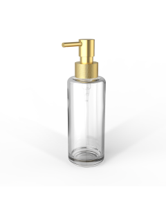 Décor Walther - TT PORTER      Soap dispenserGlass bottle Clear / Pump Gold matt 24 Carat