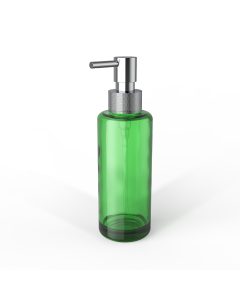 Décor Walther - TT PORTER      Soap dispenserGlass bottle Green / Pump Chrome