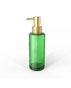 Décor Walther - TT PORTER      Soap dispenserGlass bottle Green / Pump Gold matt 24 Carat