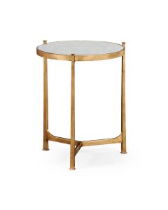 Jonathan Charles Round Side Table - Gold