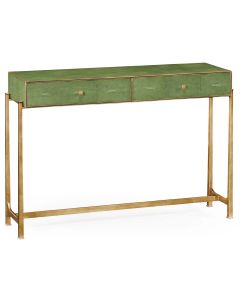 Jonathan Charles Shagreen Console Table - Gold