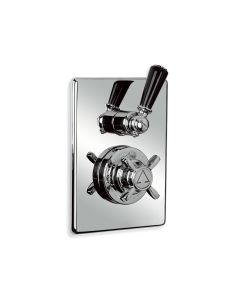 Lefroy Brooks BL 8706 Concealed Black Lever Thermostatic Mixing Valve