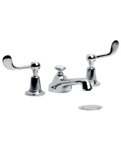 Lefroy Brooks CL 1220 Classic Connaught Lever Three Hole Basin Mixer with Pop-up Waste