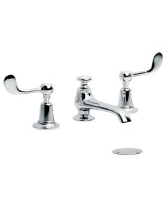 Lefroy Brooks CL 1224 Connaught Lever Three Hole Basin Mixer with Pop-up Waste