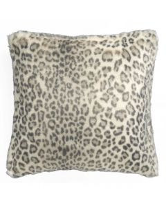 Nobilis 'Leopard Des Neiges' Fur Cushion 