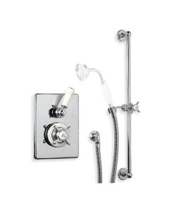 Lefroy Brooks GD 8711 Concealed Godolphin Thermostatic Mixing Valve with Sliding Rail and Shower Kit