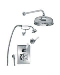 Lefroy Brooks GD 8716 Concealed Godolphin Thermostatic Mixing Valve and Dual Shower Kit