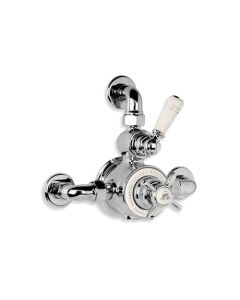 Lefroy Brooks GD 8725 Exposed Dual Control Godolphin Thermostatic Mixing Valve with Top Return