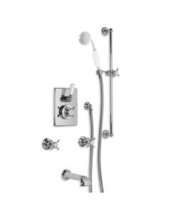 Lefroy Brooks GD 8831 Conecealed Thermostatic Shower Valve with Manual Bath Fill and Sliding Rail