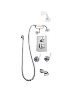 Lefroy Brooks GD 8832 Conecealed Thermostatic Bath and Shower Valve with Classic Handset