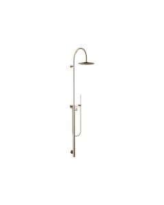 Dornbracht -Shower system with single-lever shower mixer without hand shower FlowReduce - Champagne (22kt Gold)