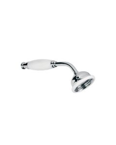 Lefroy Brooks LB 2141 'Hotel' Handset with White Acetyl 'Impact Resistant' Handle and Rollover Bumper Ring