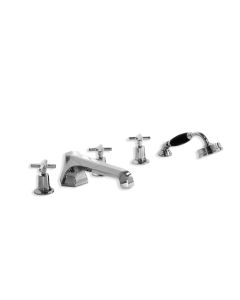 Lefroy Brooks MH 1260 Mackintosh 5 Hole Bath Set with Diverter and Pull-out Handshower