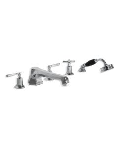 Lefroy Brooks ML 1260 Mackintosh Lever 5 Hole Bath Set with Diverter and Pull-out Handshower