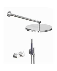 Vola 2441T8-061 Bath Mixer with Shower Head and Hand Shower