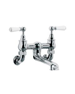 Lefroy Brooks WL 1151 Classic White Lever Wall Mounted Bath Filler