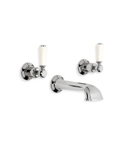 Lefroy Brooks WL 1152 Classic White Lever Concealed Wall Bath Filler