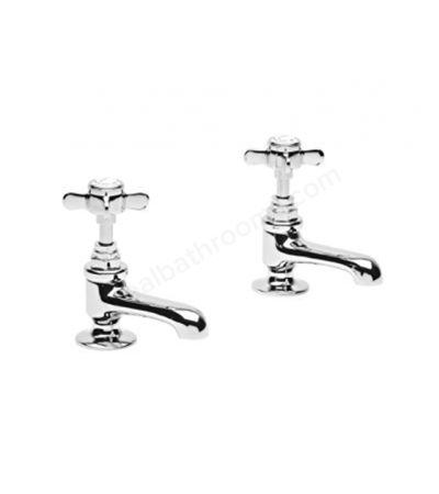 Tavistock Varsity; Deck Mounted; 2 Tap Hole Basin Mixers (Pair) - Chrome