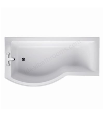 Ideal Standard Concept 1700x700mm Idealform Plus Square Shower Bath Left Hand White
