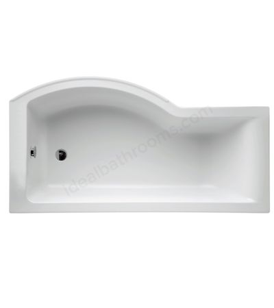 Ideal Standard Concept 1700x900mm Idealform Plus Shower Bath Left Handed 0 Tap Holes White