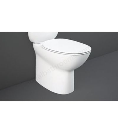 RAK Ceramics Morning Fully Back To Wall Close Coupled Rimless WC Pan - White