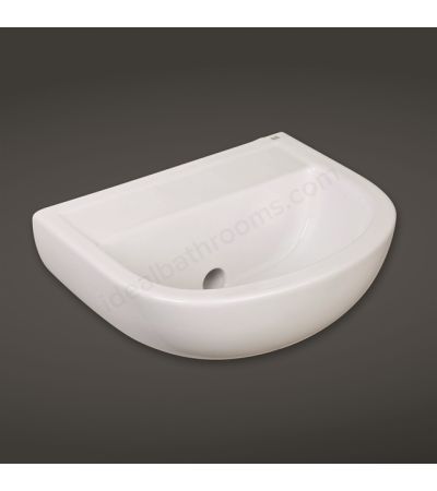RAK Ceramics Compact 380mm Wall Hung Basin 0 Tap Holes