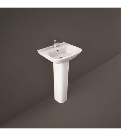 RAK Ceramics Origin 370mm Pedestal Basin 1 Tap Hole