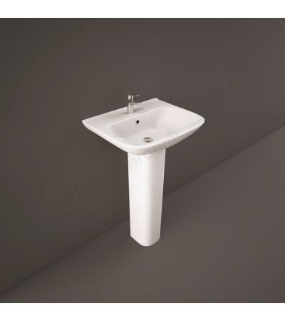 RAK Ceramics Origin 520mm Pedestal Basin 1 Tap Hole