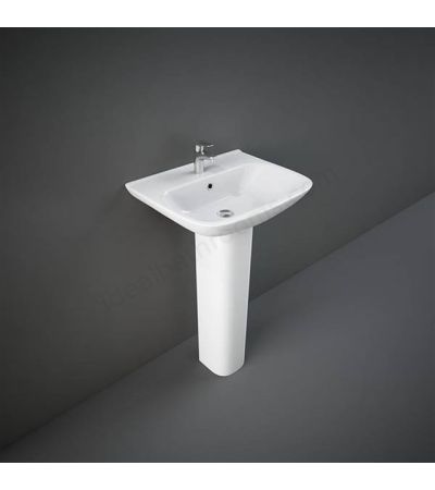 RAK Ceramics Origin 520mm Pedestal Basin 1 Tap Hole
