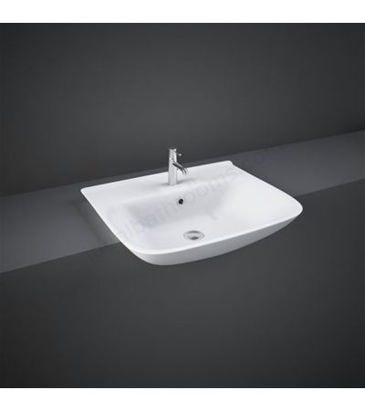RAK Ceramics Origin 520mm Semi Recessed Basin 1 Tap Hole
