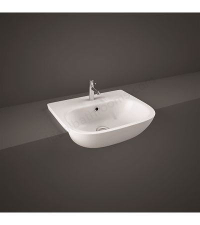 RAK Ceramics Tonique 520mm Semi Recessed Basin 1 Tap Hole