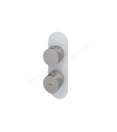 RAK Ceramics Feeling Round Single Outlet Thermostatic Concealed Shower Valve in White