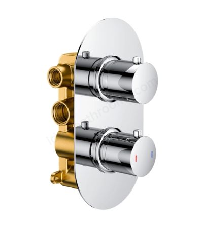 RAK Ceramics Square Single Outlet Thermostatic Concealed Shower Valve