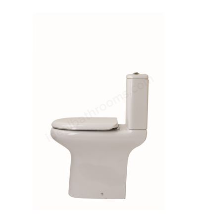 RAK Ceramics Compact Deluxe 45cm High Rimless Close Coupled Full Access WC PAK without Seat