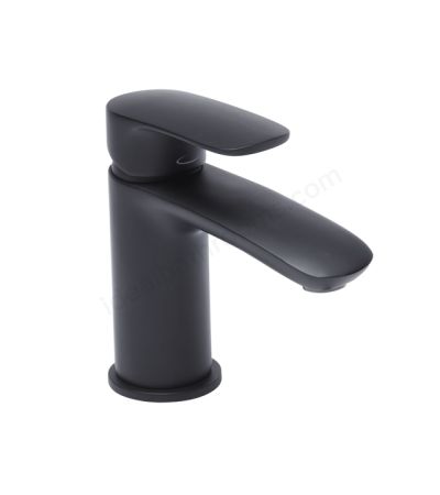 Tavistock Avid; Deck Mounted; 1 Tap Hole Basin Mixer with Click Waste - Matt Black