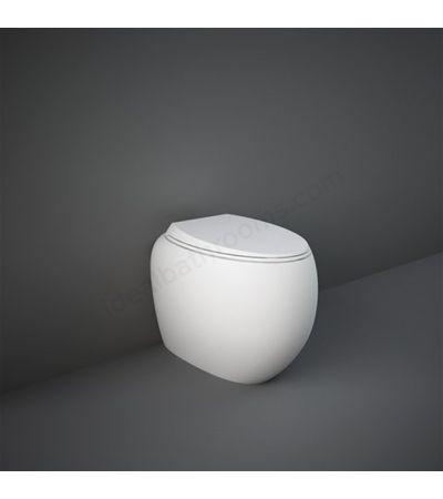 RAK Ceramics Cloud Back to Wall WC Pan With Universal Trap - Matt White