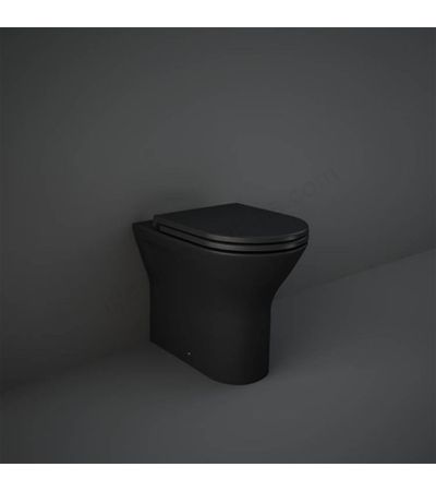 RAK Ceramics Feeling 365mm Back to Wall WC Pan - Matt Black