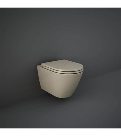 RAK Ceramics Feeling 365mm Wall Hung WC Pan - Matt Cappuccino
