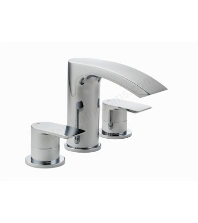 Essential Mantaro 3 Hole Bath Filler 3 Tap Holes - Chrome