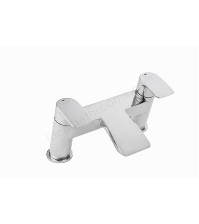 Essential Pisco Bath Filler 2 Tap Holes - Chrome