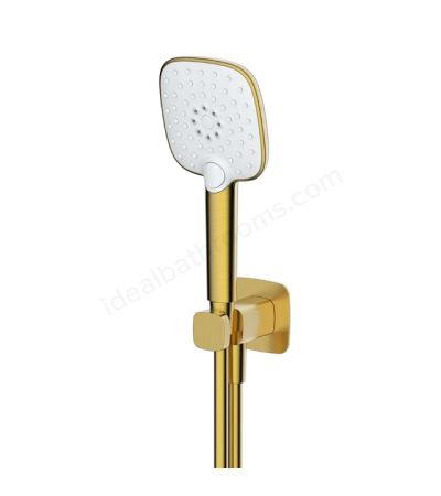 RAK Ceramics Petit Square Wall Mounted Shower Set (Brushed Gold)