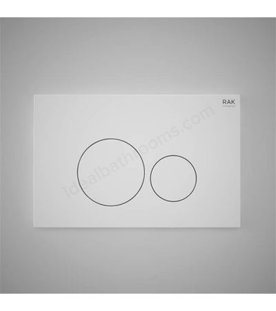 RAK Ceramics Ecofix Flush Plate with round push (Matt White)