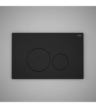 RAK Ceramics Ecofix Flush Plate with round push (Matt Black)
