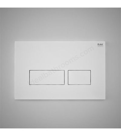 RAK Ceramics Ecofix Flush Plate with rectangular push (Matt White)