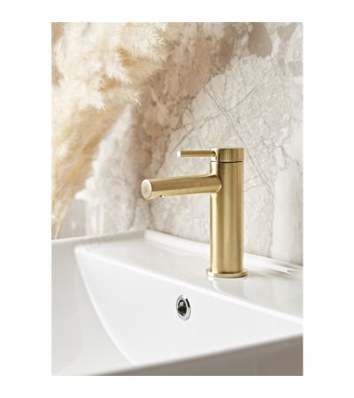 Tavistock Anthem; Deck Mounted; 1 Tap Hole Basin Mixer with Click Waste - Brass