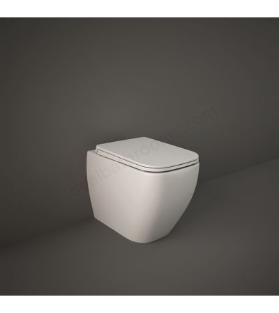 RAK Ceramics Feeling Rimless Back to Wall WC Pan - Matt White