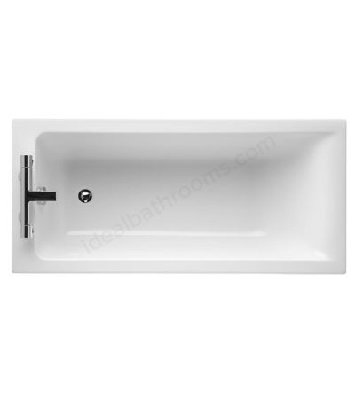 Ideal Standard CONCEPT Single Ended Rectangular Bath 2 Tap Holes 1500x700mm White